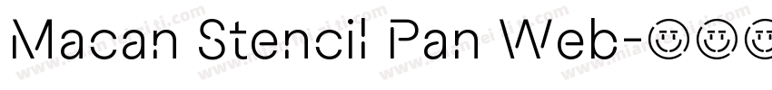 Macan Stencil Pan Web字体转换